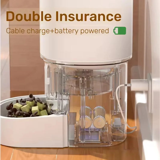 4L Large Capacity Smart Pet Feeder WiFi APP Remote Timed Quantitative Food Dispenser Automatic Feeding Bowl For Cats Dogs