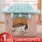 Cute Fully Enclosed House for Cats, Warm Winter Pet House, Super Soft Sleeping Bed for Puppy, Cat House Suppliers