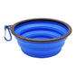Portable TPE Foldable Pet Bowl, All Breeds Dog Cat Feeding Dish, Outdoor Travel Camping Daily Pet Accessories with Buckle