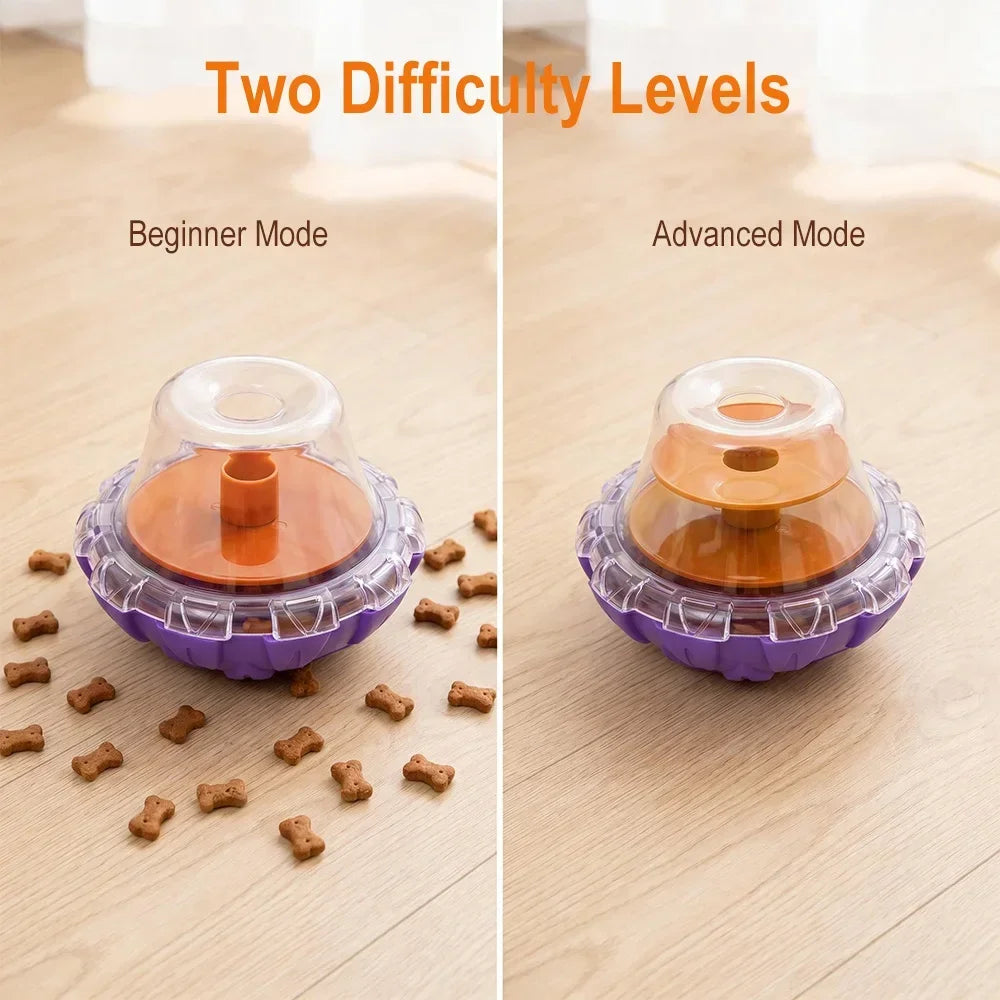 Interactive Pet Dog Fun Bowl Feeding Toys Food Dispenser Tumbler Feeder Dog Cat Shaking Leakage Food Ball Pet Toys Pet Supplies