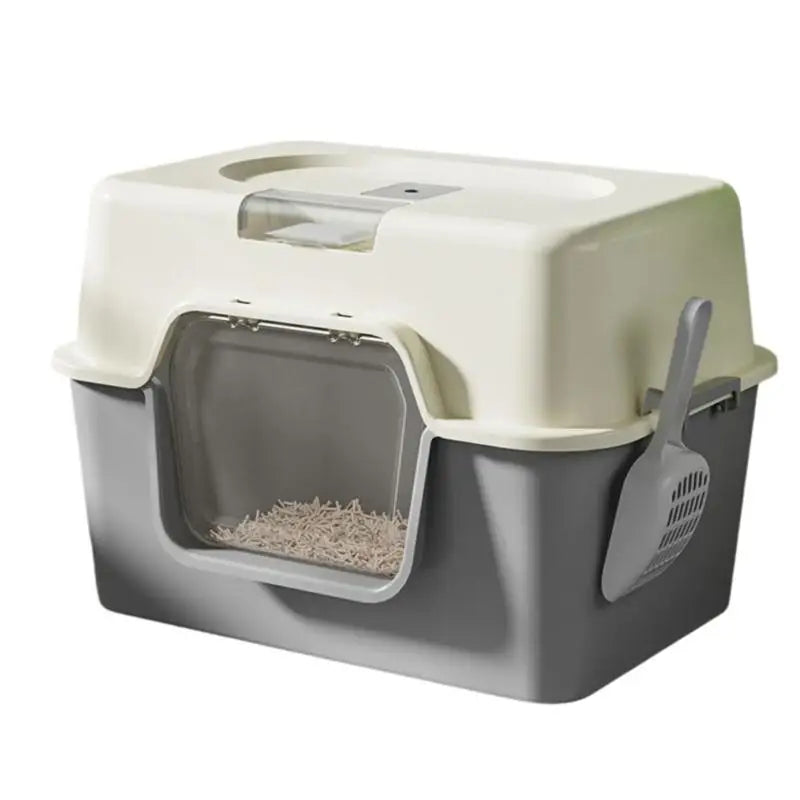 Easy to Clean Enclosed Litter Box for Cats Smooth Surfaces Enclosed Easy Cleaning Litter Box Multicolored D2RD