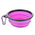 Foldable Silicone TPR Pet Bowl Portable Travel Water Food Bowl Durable Collapsible Feeder for Cat Dog Outdoor Camping