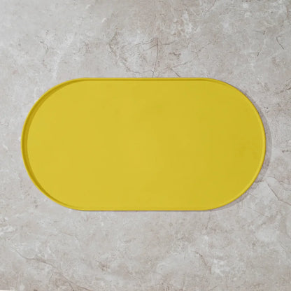 Cat Feeding Mat with Non-Slip Waterproof Design Pet Food Mat Compatible with Cat/Dog Bowls Multipet Households Dog Owners