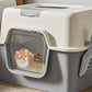 Easy to Clean Enclosed Litter Box for Cats Smooth Surfaces Enclosed Easy Cleaning Litter Box Multicolored D2RD