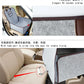 Pet Car Seat Cover Felt Material Booster Seat with Storage Pocket