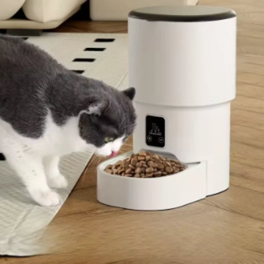 4L Automatic Pet Feeder WiFi Enabled Intelligent Cat And Dog Food Dispenser Smart Pet Feeder with Button Control