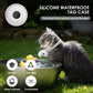 GPS Tracker, Waterproof Pet Tracker for Cats, Cat GPS Tracker Collar with Safety Elastic Buckle (Only iOS), No Monthly Fee