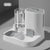 Cat Feeding Water Feeder Dog Bowl Cat Bowl Smooth Food and Water Supply Two-in-One Water Dispenser Cat Bowl Pet Supplies