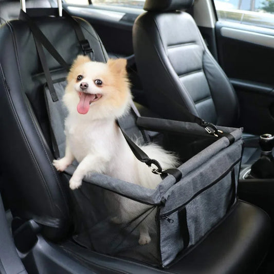 Dog Car Seat Cover Foldable Hammock Car-mounted Seat Cushion Cat Basket Stable Breathable Mesh Travel Pet Safety Car Seat Mat