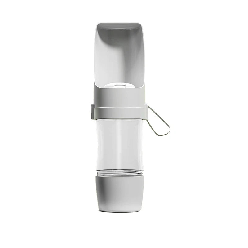 New Portable 2-in-1 Foldable Pet Water Bottle with Food Container Pet Travel Bowl Outdoor Drinking and Feeding Device for Puppies, Cats, and Dogs