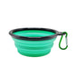 Foldable Silicone TPR Pet Bowl Portable Travel Water Food Bowl Durable Collapsible Feeder for Cat Dog Outdoor Camping