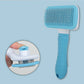 Long Hair Dog Cat Shedding Brush Multifunctional Bath Cleaning Grooming Comb Self-cleaning Pet Essential Supplies