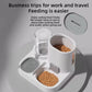 Cat Feeding Water Feeder Dog Bowl Cat Bowl Smooth Food and Water Supply Two-in-One Water Dispenser Cat Bowl Pet Supplies