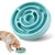 Pet Dog Slow Feeder Bowl Fun Non Slip Anti-Gulping Slower Food Feeding Dishes Eco Dog Bowl for Large Medium Small Dogs Puppy