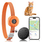 GPS Tracker, Waterproof Pet Tracker for Cats, Cat GPS Tracker Collar with Safety Elastic Buckle (Only iOS), No Monthly Fee