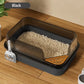 L Cat Litter Box Semi-enclosed Anti Splash Cat Tray Kitten Toilet Easy Cleaning Toilet Basin Persian Cat Supply Pet Accessories