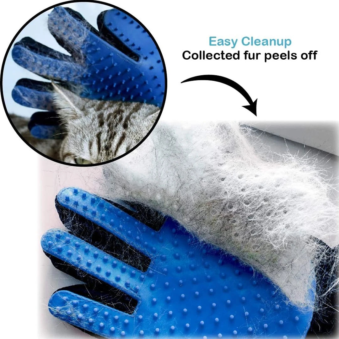 Pet Cat Grooming Remover Gloves Cats Hair Brush & Comb Gloves to Bathe Dogs Cleaning Hair Removal for Dog Animal Use Accessoies