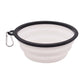 Portable TPE Foldable Pet Bowl, All Breeds Dog Cat Feeding Dish, Outdoor Travel Camping Daily Pet Accessories with Buckle