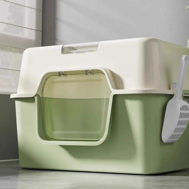 Easy to Clean Enclosed Litter Box for Cats Smooth Surfaces Enclosed Easy Cleaning Litter Box Multicolored D2RD