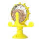 Cat and Dog Feeding Station, Rolling Wheel Food Dispenser, Pet Toy, Stress Relief and Self-Amusement Item