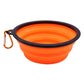 Foldable Silicone TPR Pet Bowl Portable Travel Water Food Bowl Durable Collapsible Feeder for Cat Dog Outdoor Camping