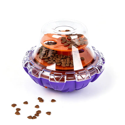 Interactive Pet Dog Fun Bowl Feeding Toys Food Dispenser Tumbler Feeder Dog Cat Shaking Leakage Food Ball Pet Toys Pet Supplies