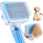 Long Hair Dog Cat Shedding Brush Multifunctional Bath Cleaning Grooming Comb Self-cleaning Pet Essential Supplies
