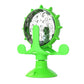 Cat and Dog Feeding Station, Rolling Wheel Food Dispenser, Pet Toy, Stress Relief and Self-Amusement Item