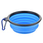 Foldable Silicone TPR Pet Bowl Portable Travel Water Food Bowl Durable Collapsible Feeder for Cat Dog Outdoor Camping