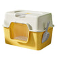 Easy to Clean Enclosed Litter Box for Cats Smooth Surfaces Enclosed Easy Cleaning Litter Box Multicolored D2RD