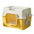 Easy to Clean Enclosed Litter Box for Cats Smooth Surfaces Enclosed Easy Cleaning Litter Box Multicolored D2RD