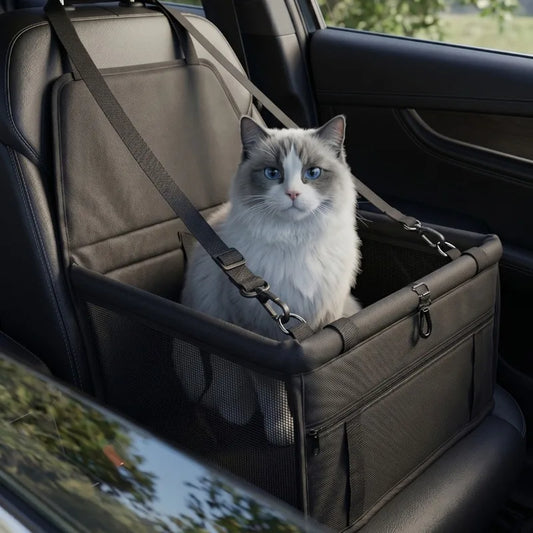 Dog Car Seat Cover Foldable Hammock Car-mounted Seat Cushion Cat Basket Stable Breathable Mesh Travel Pet Safety Car Seat Mat