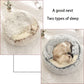 Cat Dog  Bed Pet Mattress Sleeping Warm Soft Plush Pet Bed with Cover Round  Nest Cave for Small Dogs kitten