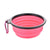 Foldable Silicone TPR Pet Bowl Portable Travel Water Food Bowl Durable Collapsible Feeder for Cat Dog Outdoor Camping
