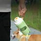 New Portable 2-in-1 Foldable Pet Water Bottle with Food Container Pet Travel Bowl Outdoor Drinking and Feeding Device for Puppies, Cats, and Dogs