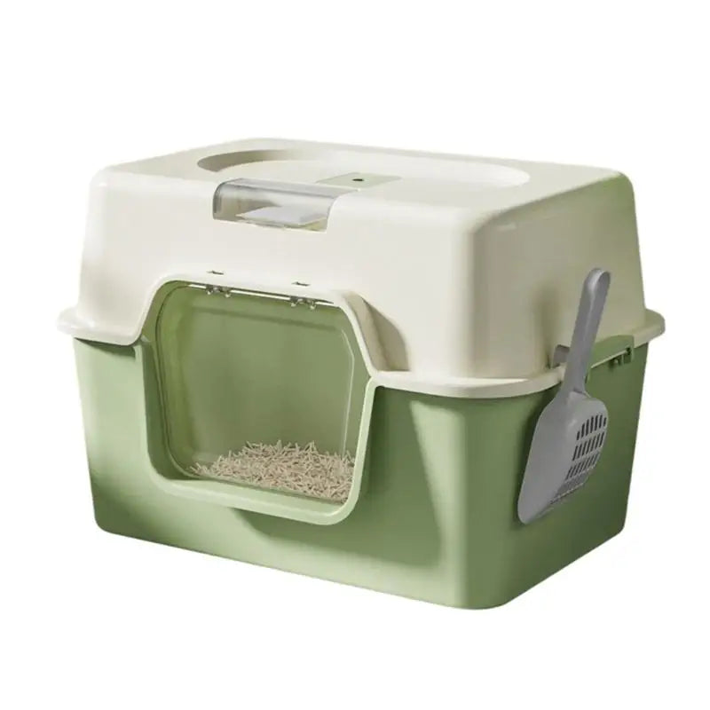 Easy to Clean Enclosed Litter Box for Cats Smooth Surfaces Enclosed Easy Cleaning Litter Box Multicolored D2RD