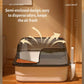 L Cat Litter Box Semi-enclosed Anti Splash Cat Tray Kitten Toilet Easy Cleaning Toilet Basin Persian Cat Supply Pet Accessories