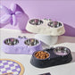 Dog Double Bowl Stainless Steel Puppy Food Water Feeder Durable Pet Drinking Dish Cat Tableware Non Slip Kitten Feeding Supplies