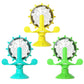 Cat and Dog Feeding Station, Rolling Wheel Food Dispenser, Pet Toy, Stress Relief and Self-Amusement Item