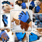 Pet Cat Grooming Remover Gloves Cats Hair Brush & Comb Gloves to Bathe Dogs Cleaning Hair Removal for Dog Animal Use Accessoies